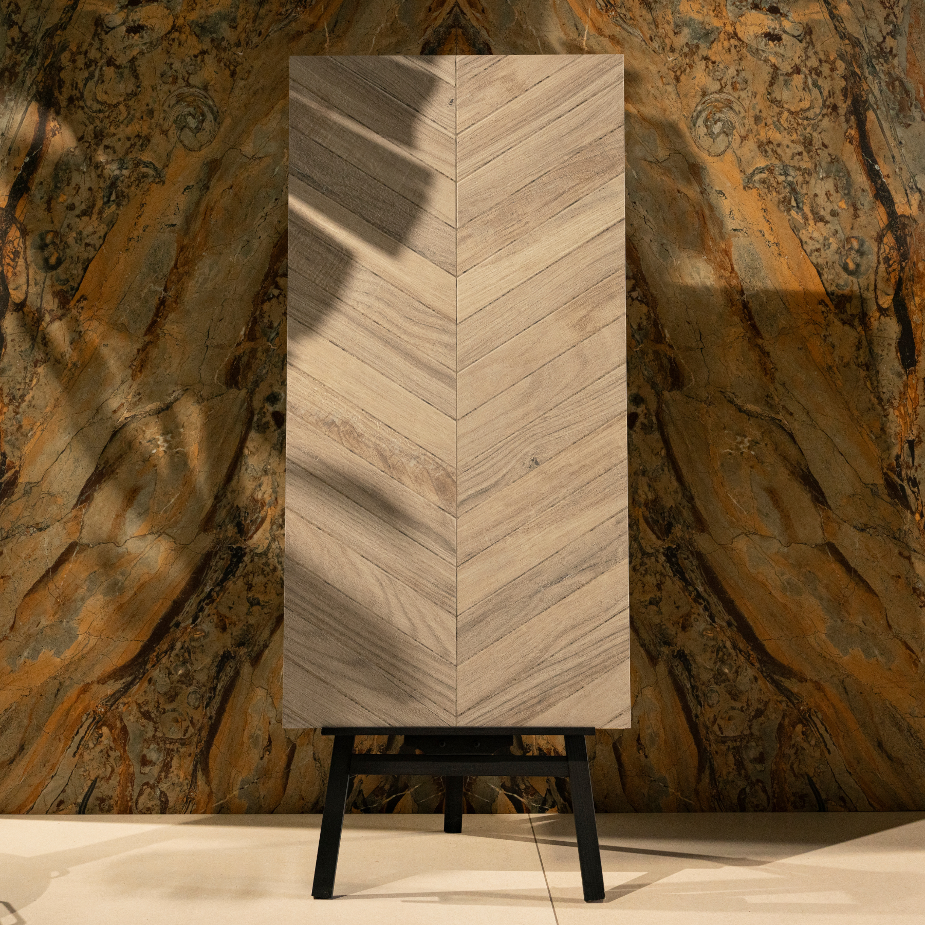 Travertino Grey porcelain tile 60x120cm with 9mm thickness features a travertine stone look, durable porcelain body for floors and walls.