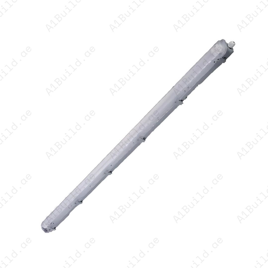 Robust Tri-Proof Housing for 1x120cm T8 tube. IP65 rated with HIPS body, PS cover & stainless steel clips. Ideal for industrial & outdoor use.