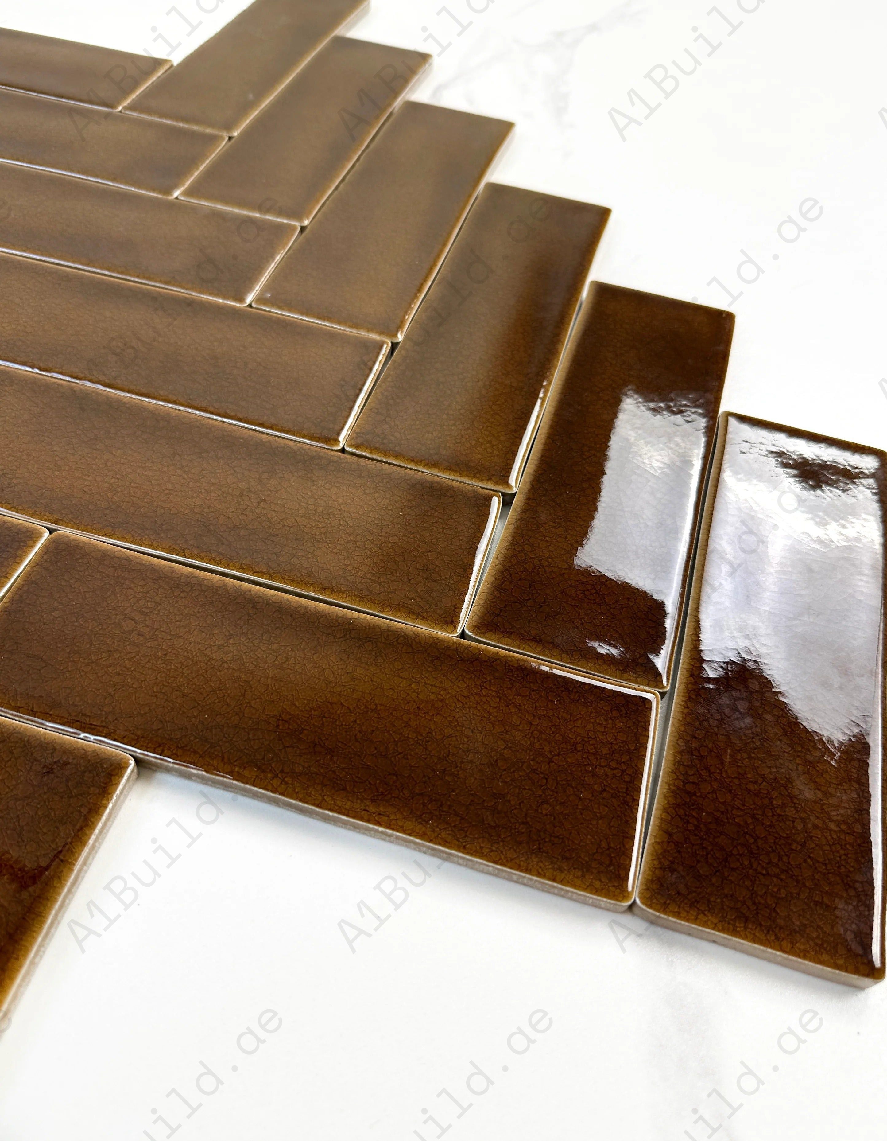 Upgrade interiors with Dark Coffee Glossy Porcelain Tiles. Durable, waterproof, scratch-resistant artisanal finish perfect for walls, floors & backsplashes.