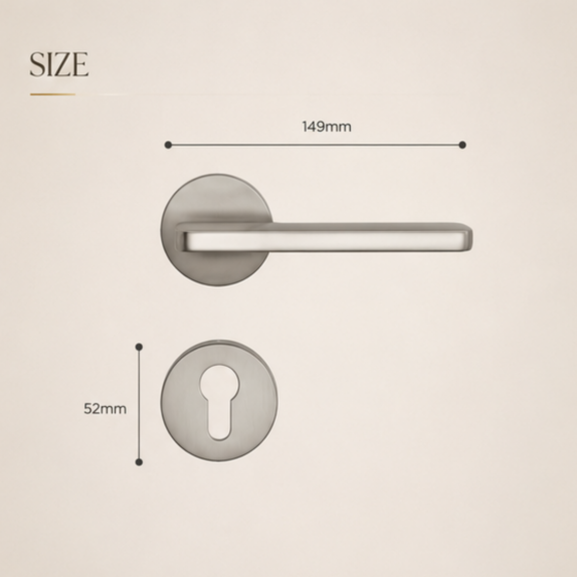Upgrade interiors with the ZR190908 luxury zinc alloy door handle featuring Black and Matt Satin Nickel PVD finishes for modern homes and offices.
