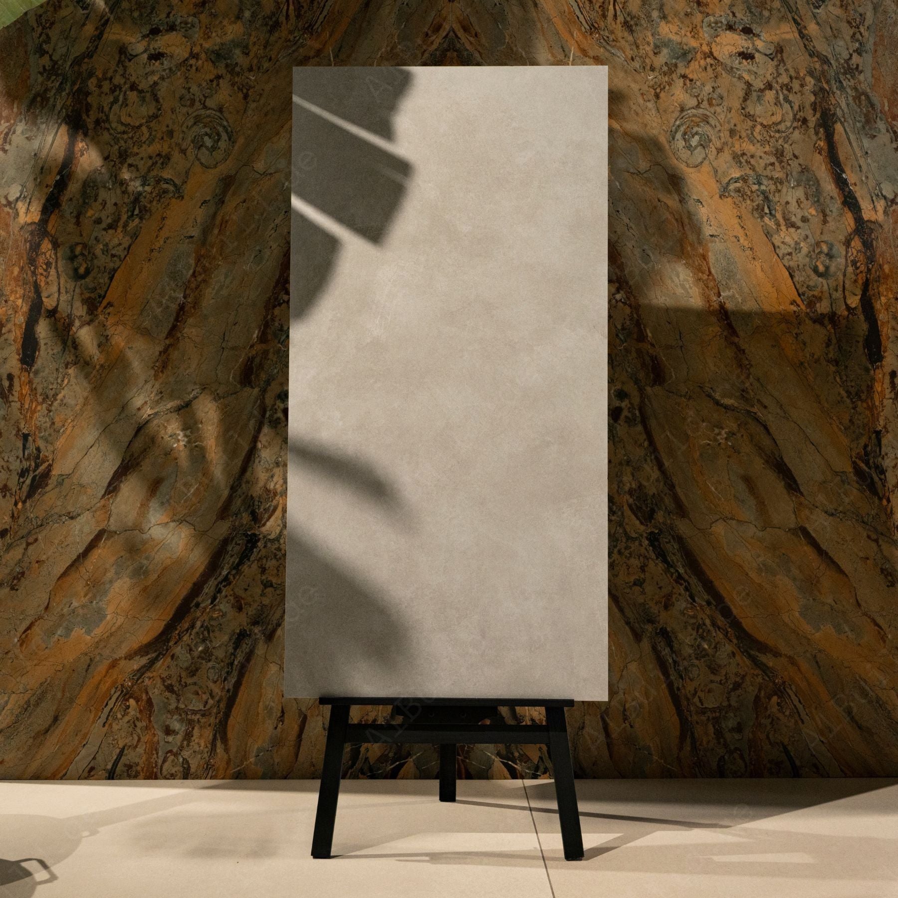 Urbantek Gris porcelain tile in 60x120cm size featuring modern concrete texture, deep grey tone and durable 9mm thickness for floors and walls.