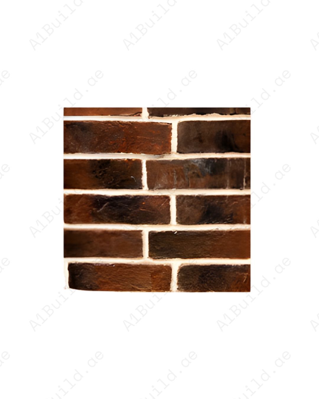 Vintage weathered terracotta brick slab with aged rustic finish. Waterproof, impact-resistant & climate-proof wall cladding for classic exterior & décor themes