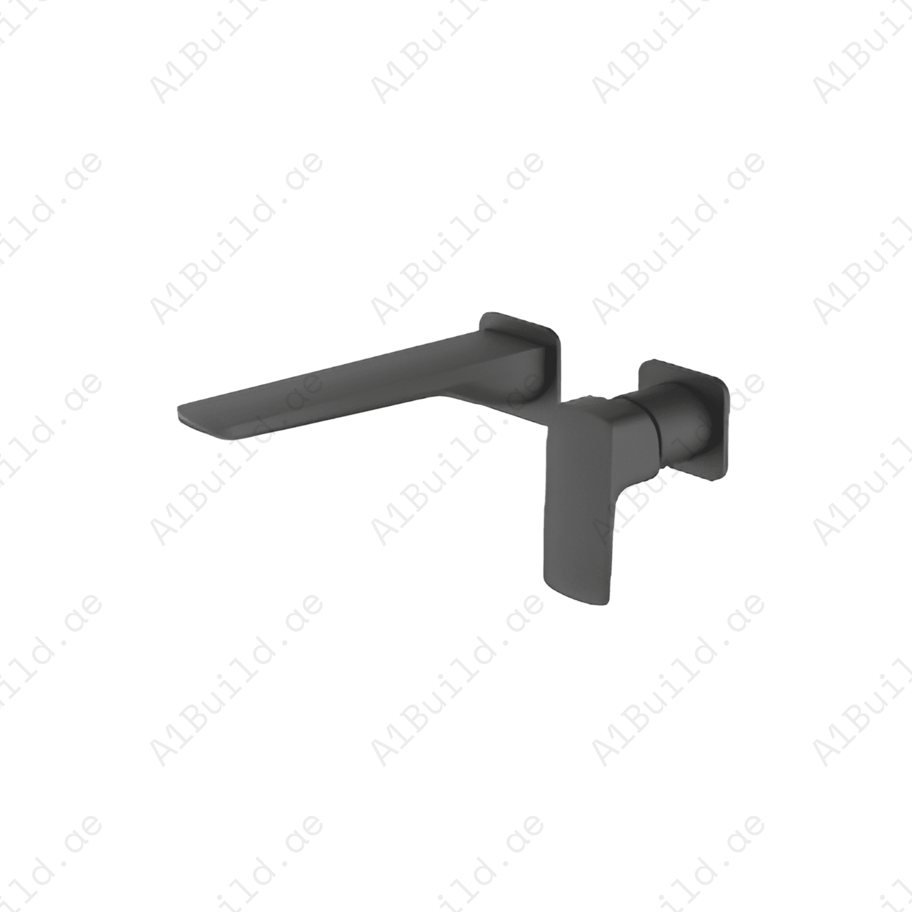 Metal Gun Wall-Mounted Two-Hole Basin Mixer – PUW-Free Industrial Tap