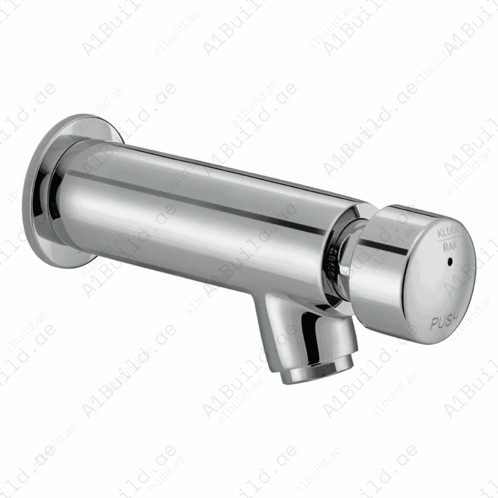 Push Button Timer Tapware Self-Closing Push Tap - Chrome Finish with Adjustable Water Flow