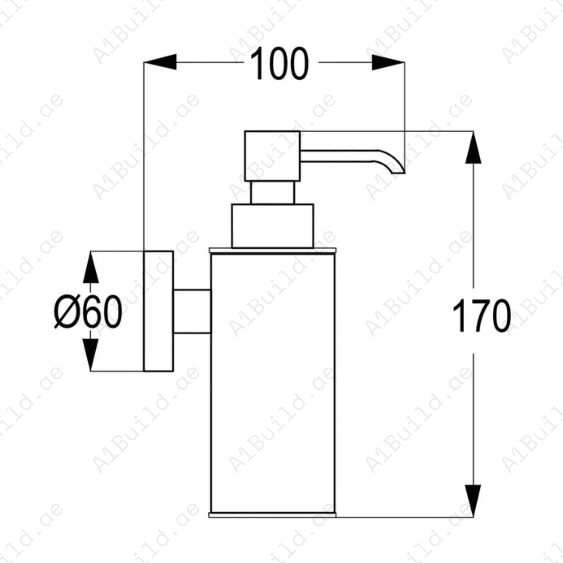 WallMountedSoapDispenser-ChromeFinishwith150mlCapacity_3