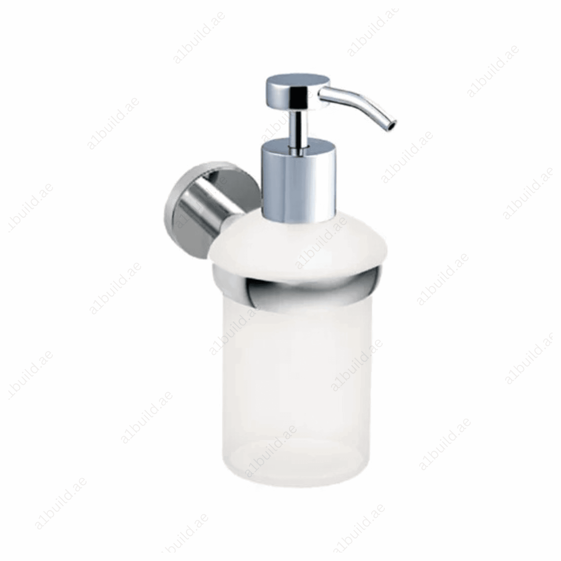 WallMountedSoapDispenserwithGlass-ChromeFinish_200mlCapacity