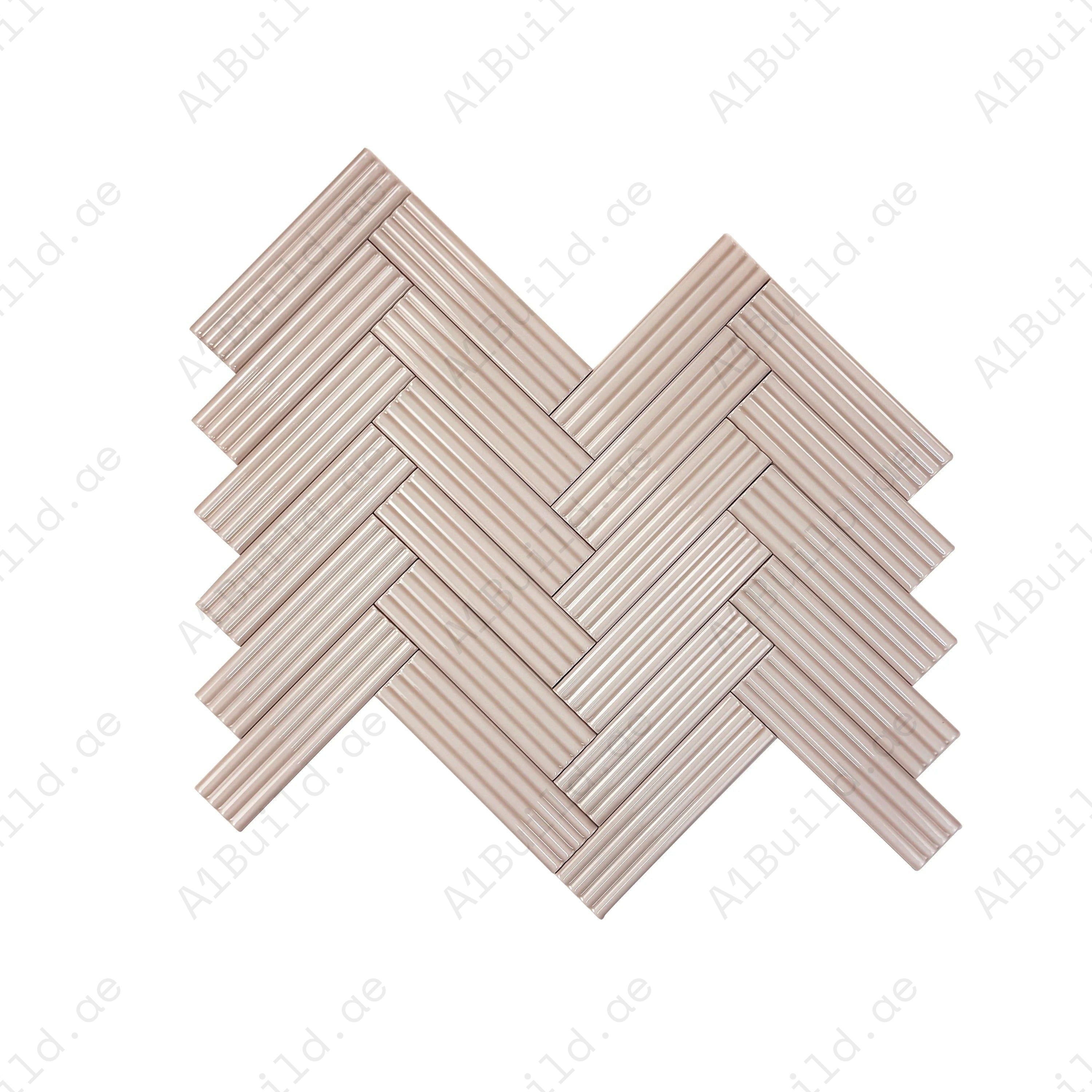 Warm Cream glossy ceramic artisanal tile from Classic Hues Series. Durable, waterproof & elegant, perfect for kitchen backsplash, bathroom, and living spaces.