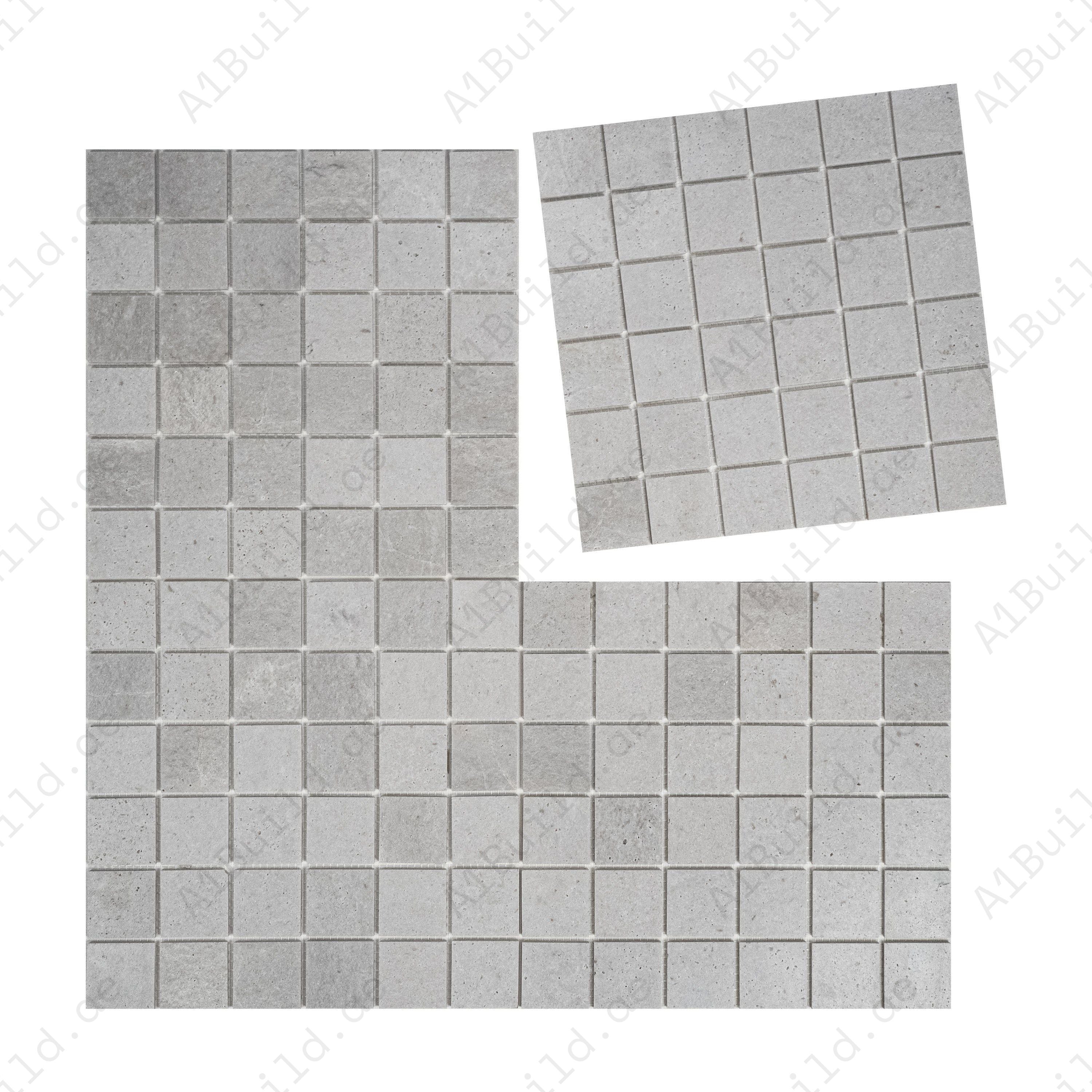 White Travertine Kwong Sal Marble Mosaic – premium honed square design for walls, backsplashes, feature areas, and interiors, offering timeless luxury.