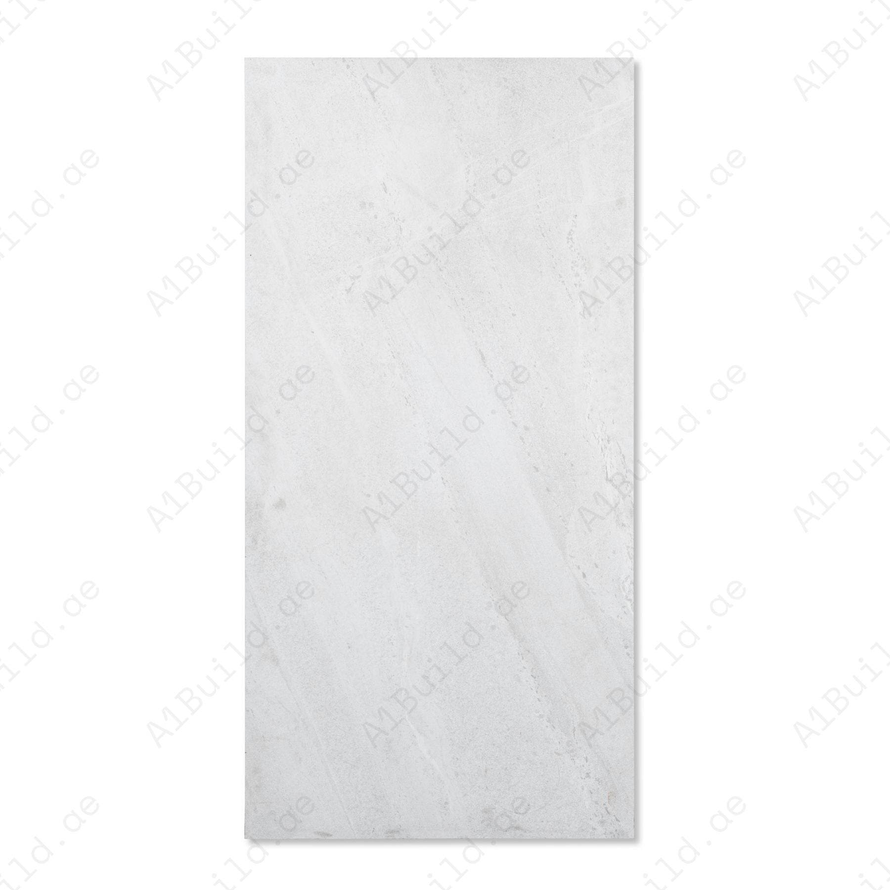 White Travertine matt porcelain tile 60x120cm x 2mm with elegant stone texture, durable large format surface ideal for modern floors, walls and premium interiors.