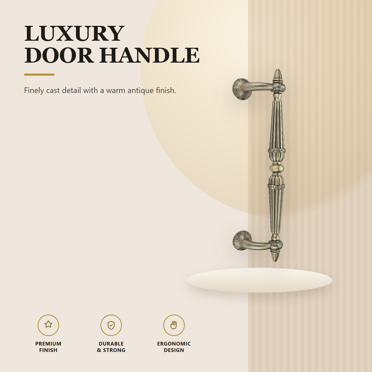 ZPH.171202-N – Premium Zinc Alloy Door Pull Handle