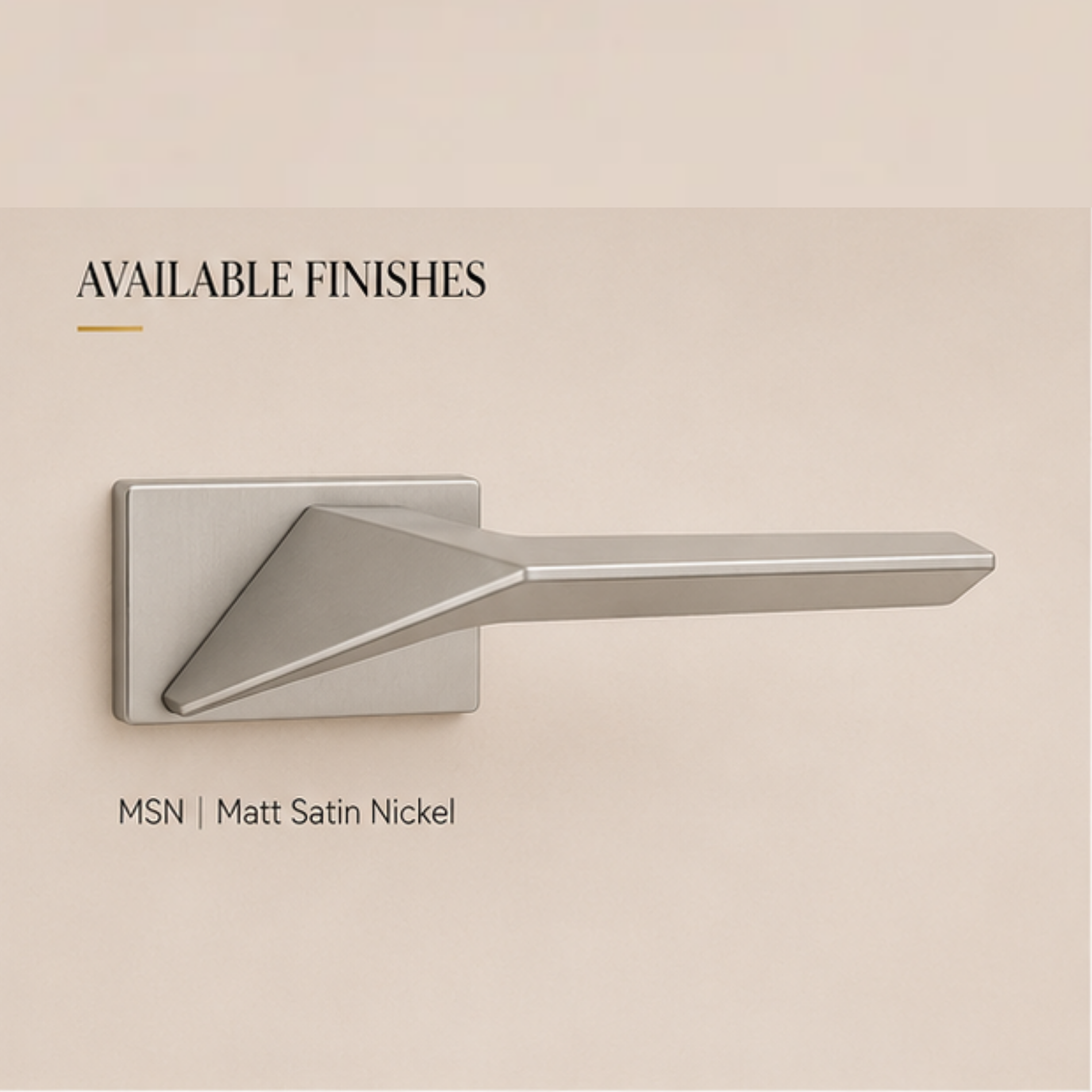 ZR-501 premium zinc alloy door lock handle in Matt Satin Nickel finish. Durable architectural lockset for luxury homes, offices, and modern interiors.