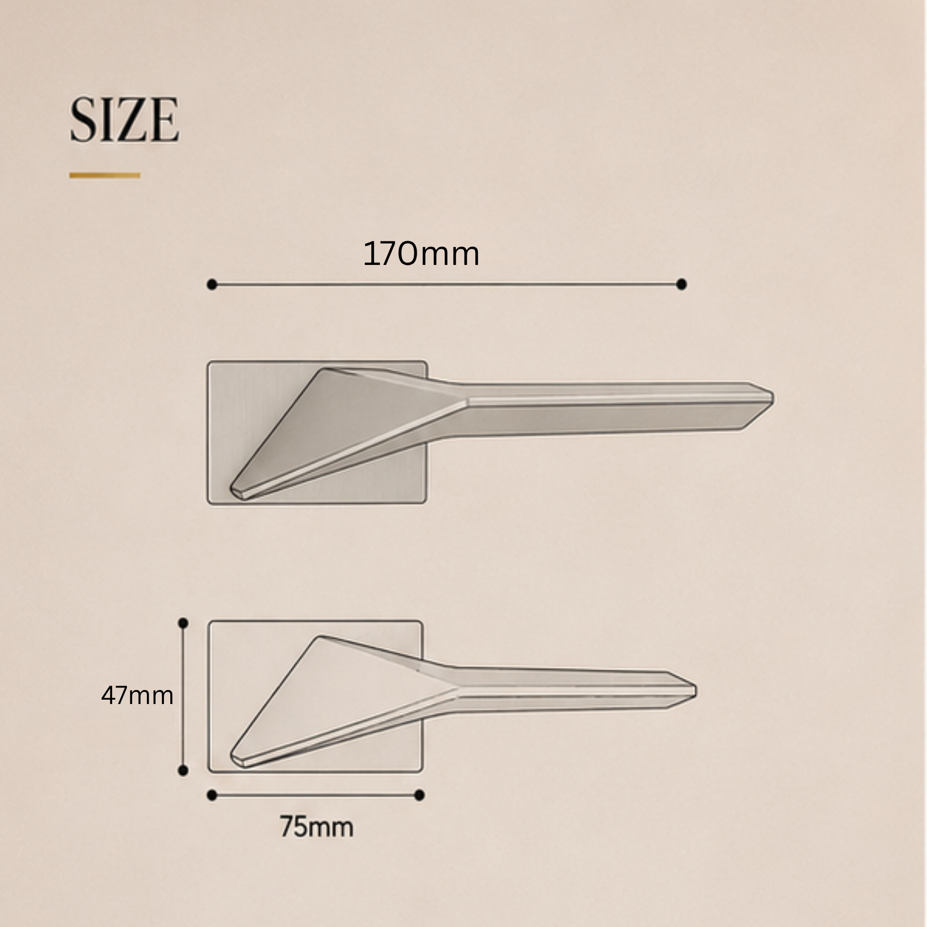 ZR-501 premium zinc alloy door lock handle in Matt Satin Nickel finish. Durable architectural lockset for luxury homes, offices, and modern interiors.