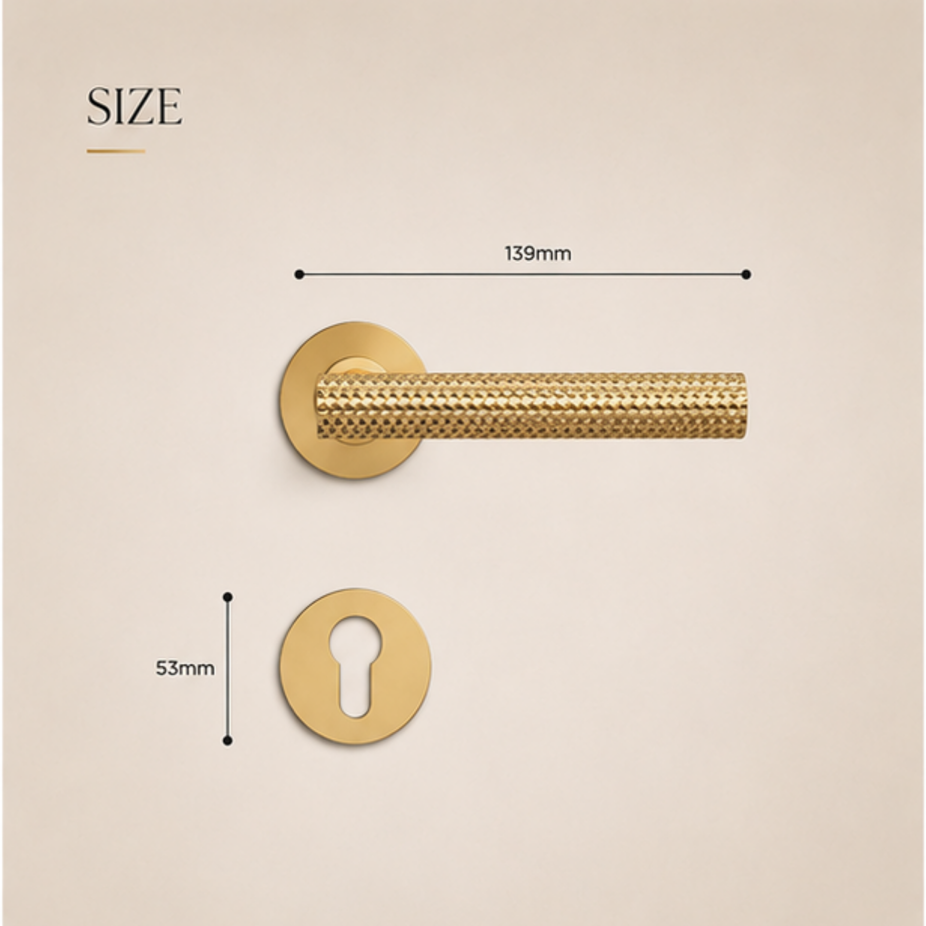 ZR191241 luxury zinc alloy door handle with Black, Chrome, Black Nickel & Satin Nickel PVD finishes. Durable 139x53mm modern interior hardware solution.