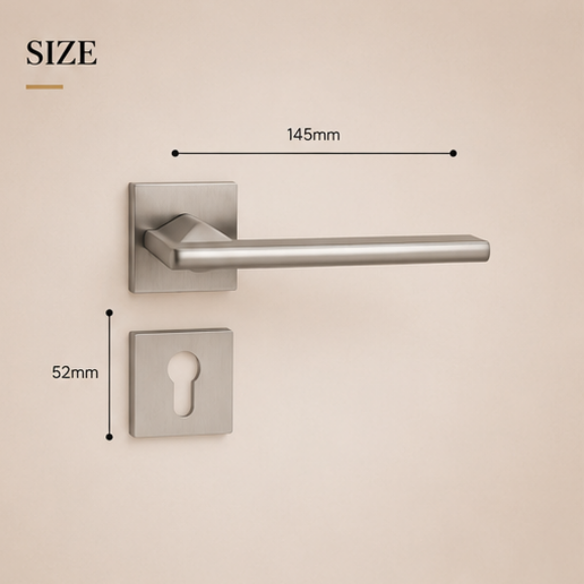 ZR220683 luxury zinc alloy door handle in Black, Black Satin Nickel and Matt Satin Nickel finishes. Premium modern hardware for elegant interiors.