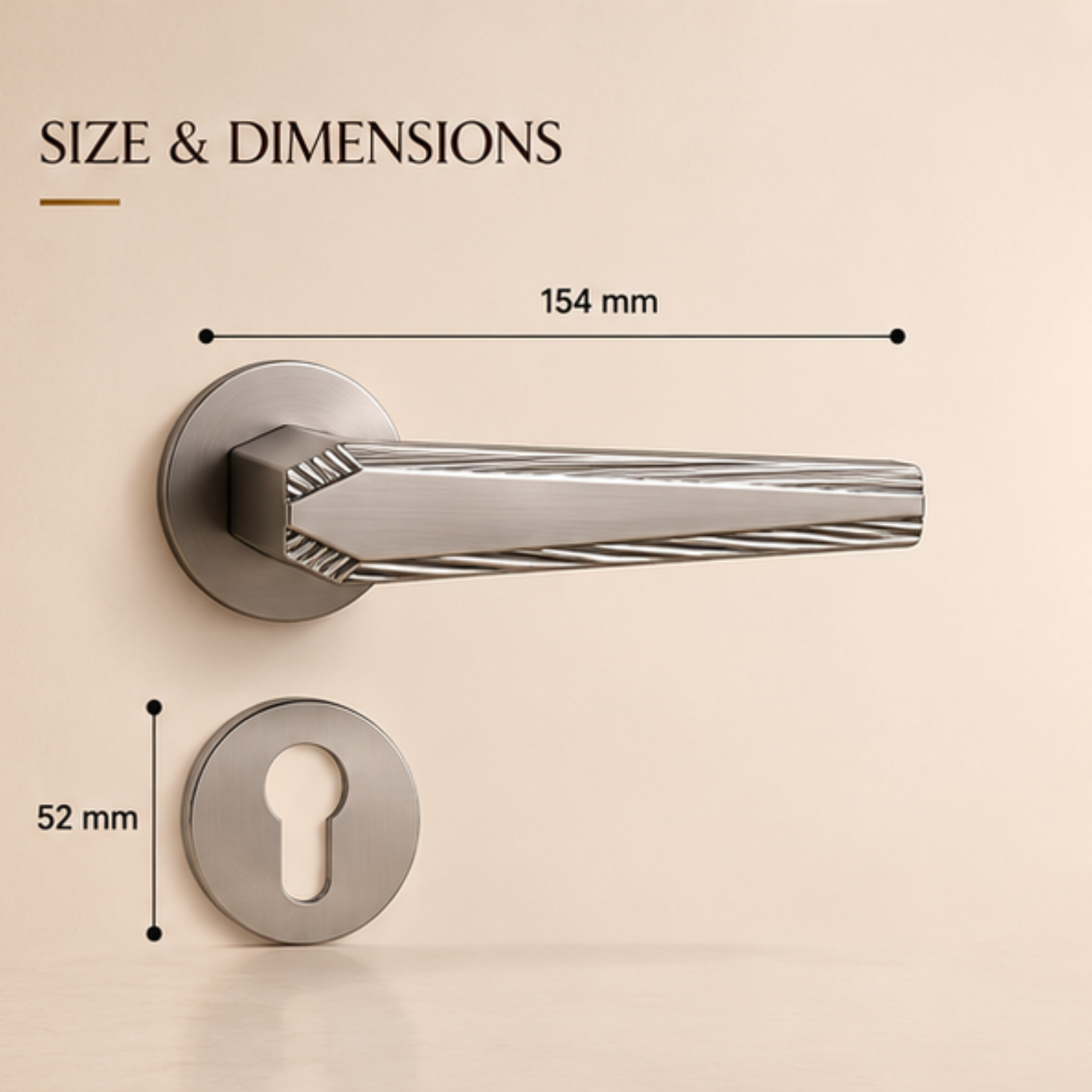 ZR220684 luxury zinc alloy door handle in Black, Black Satin Nickel and Matt Satin Nickel finishes. Premium architectural hardware for modern interiors.