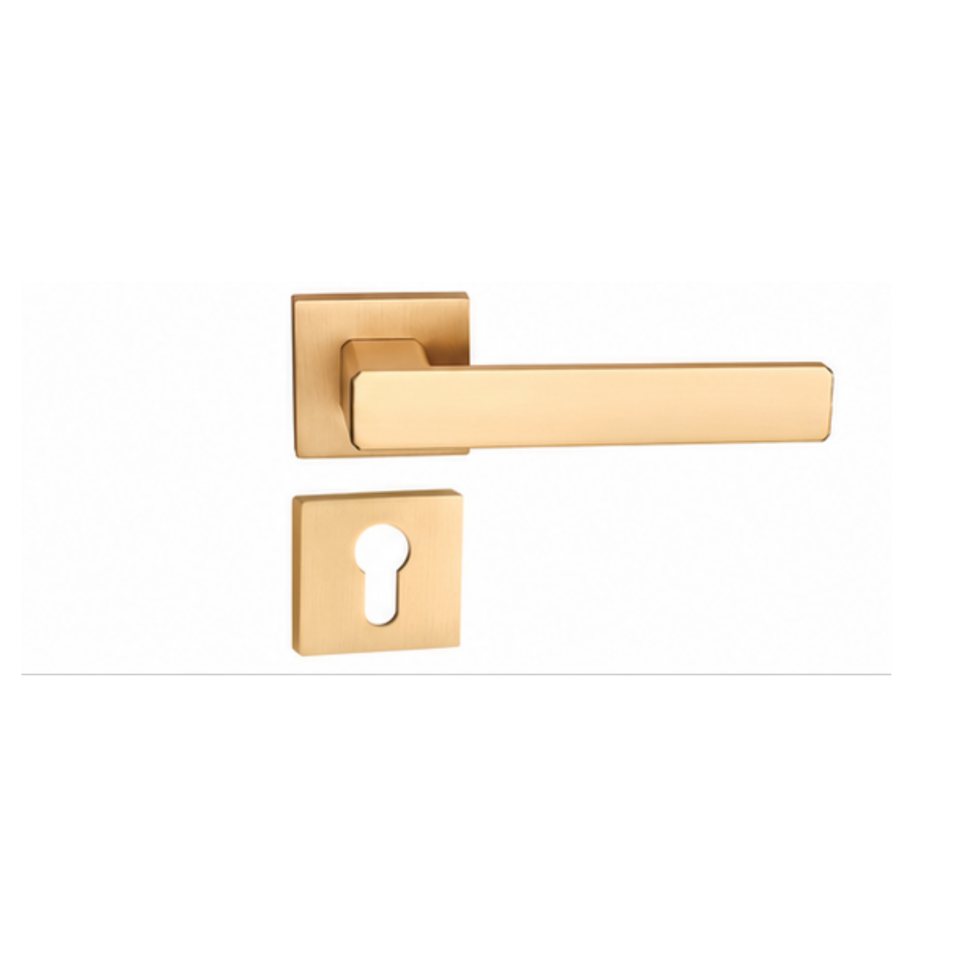 ZR220933 luxury zinc alloy door handle in Rose Gold, Matt Satin Nickel and Antique Brass finishes. Premium designer hardware for modern interiors.