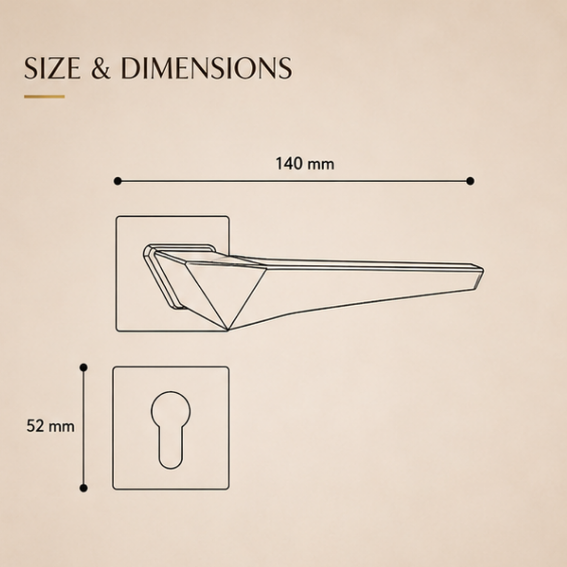 ZR230468 luxury zinc alloy door handle in Satin Nickel, Satin Brass and Antique Brass finishes. Premium modern hardware for elegant interiors.