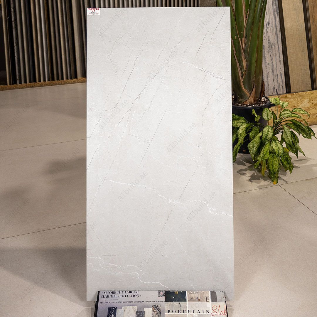 Brio Bianco (60X120cm 09mm Random Satin Matt Finish Porcelain Indoor Floor & Wall Tiles)