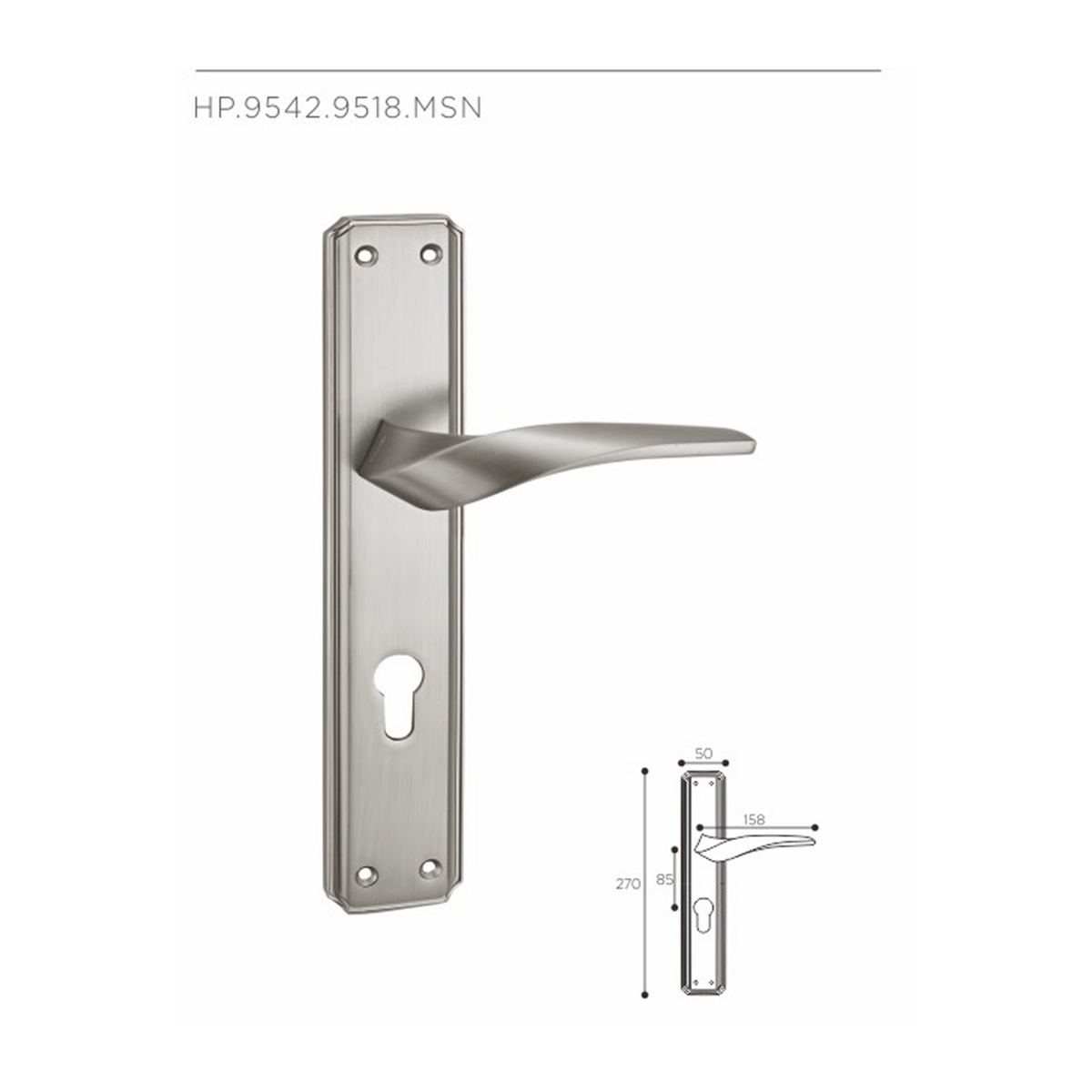HP.9542.9518 – Premium Zinc Alloy Door Lock (MSN)