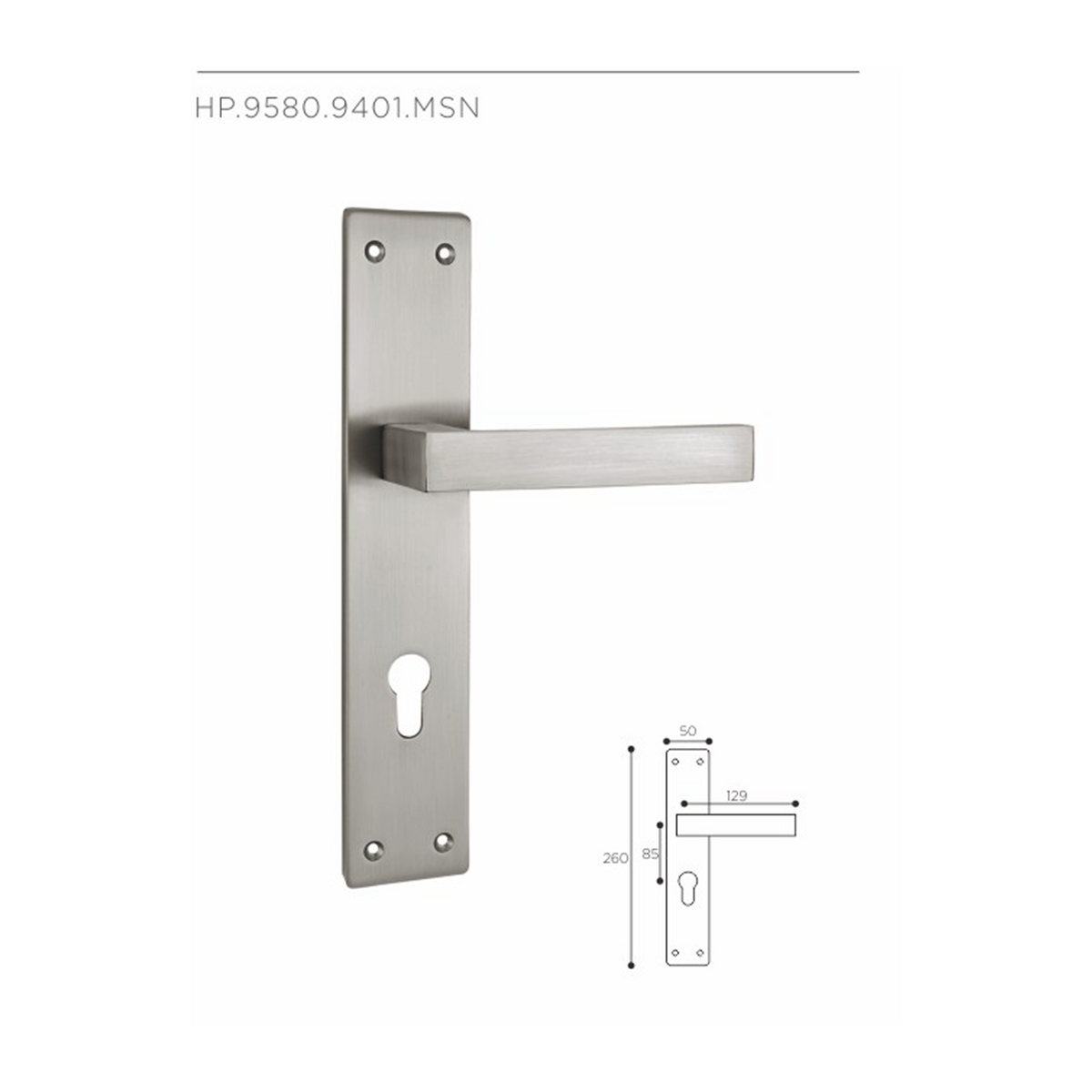 HP.9580.9401 – Premium Zinc Alloy Door Lock (MSN)