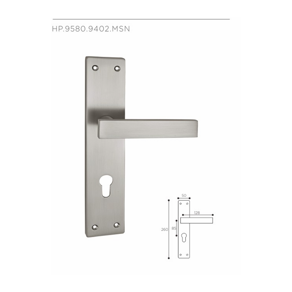 HP.9580.9402 – Premium Zinc Alloy Door Lock (MSN)