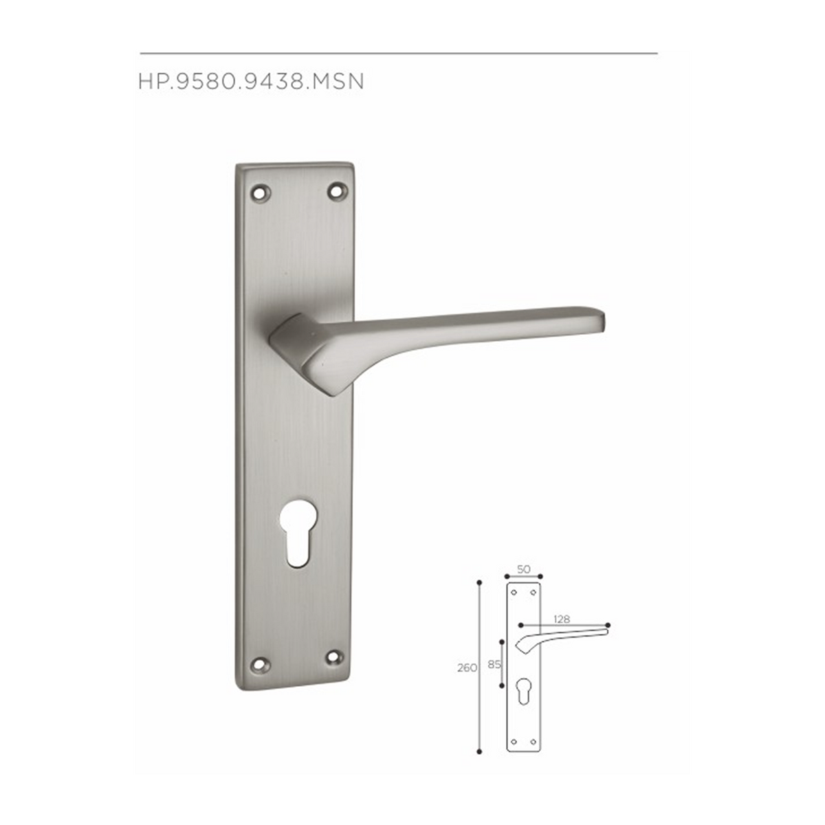 HP.9580.9438 – Premium Zinc Alloy Door Lock (MSN)