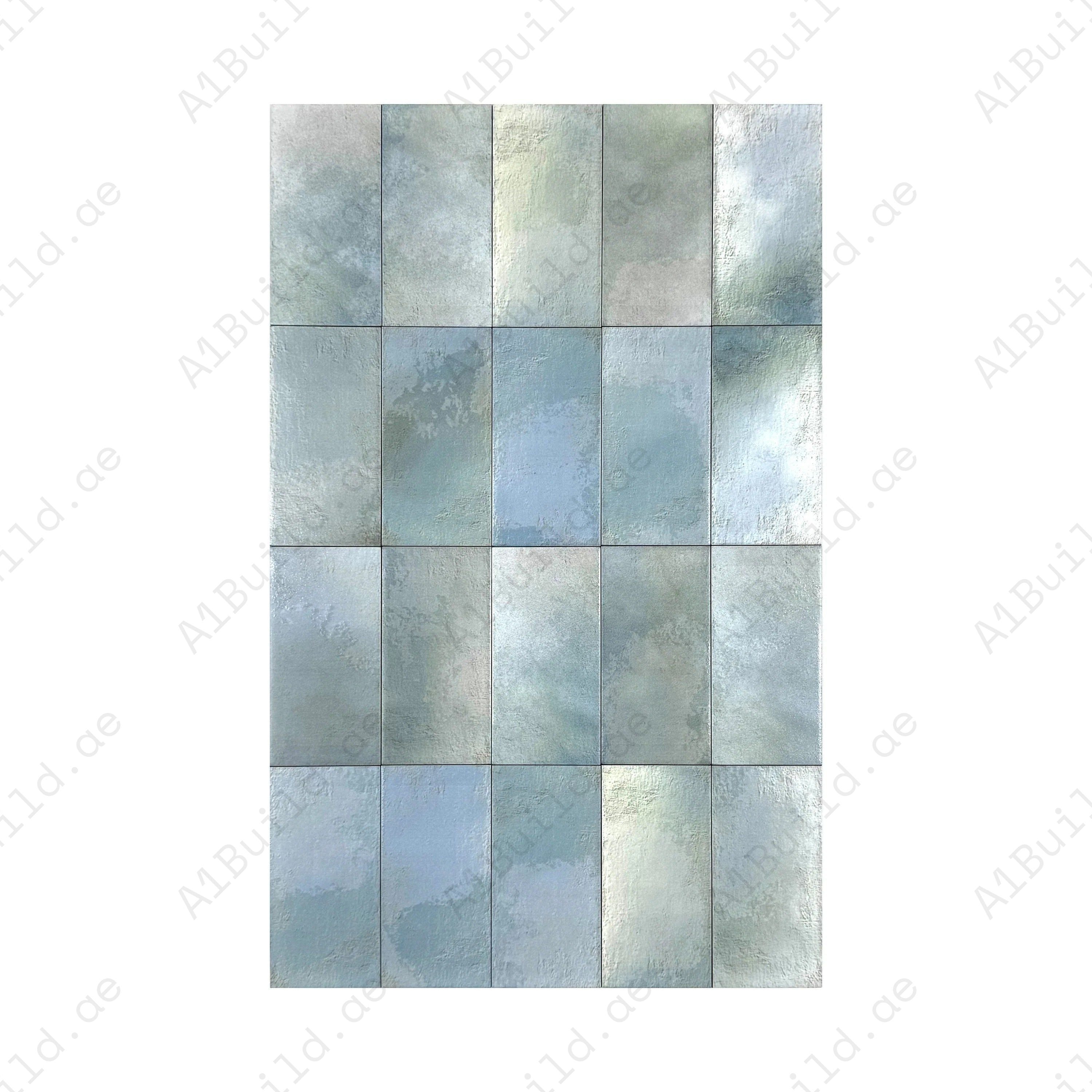 Seafoam Mint Matte Ceramic Artisanal Tile