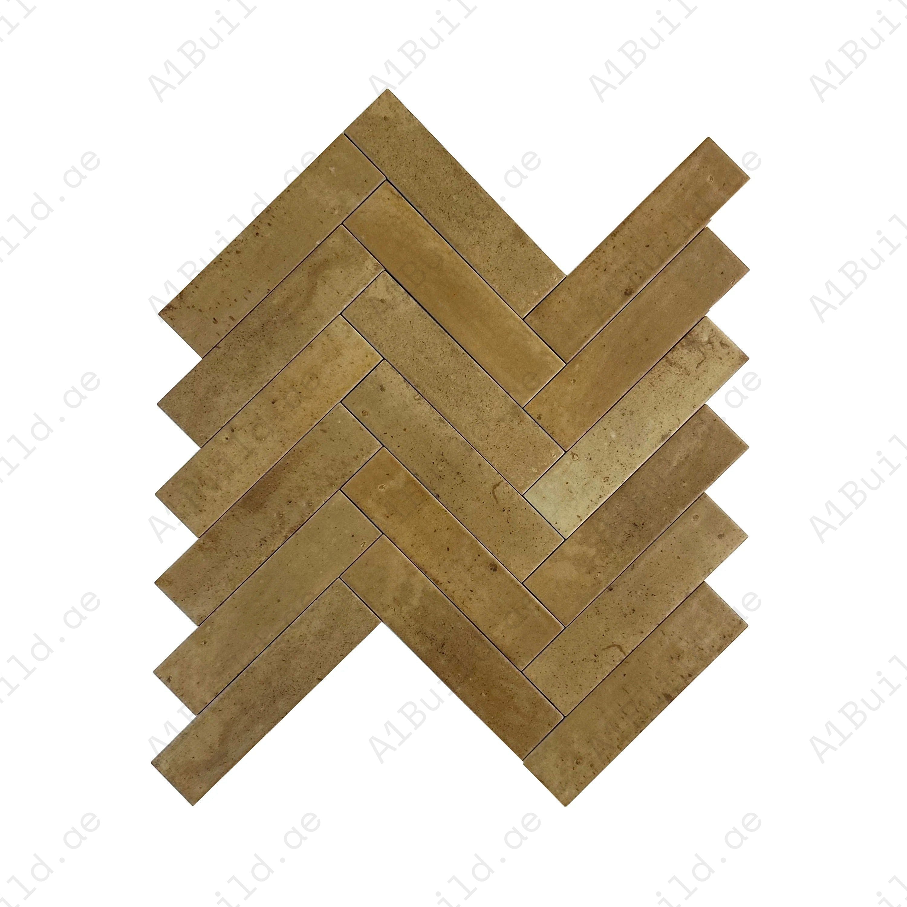 Earthy Brown Matte Porcelain Artisanal Tile