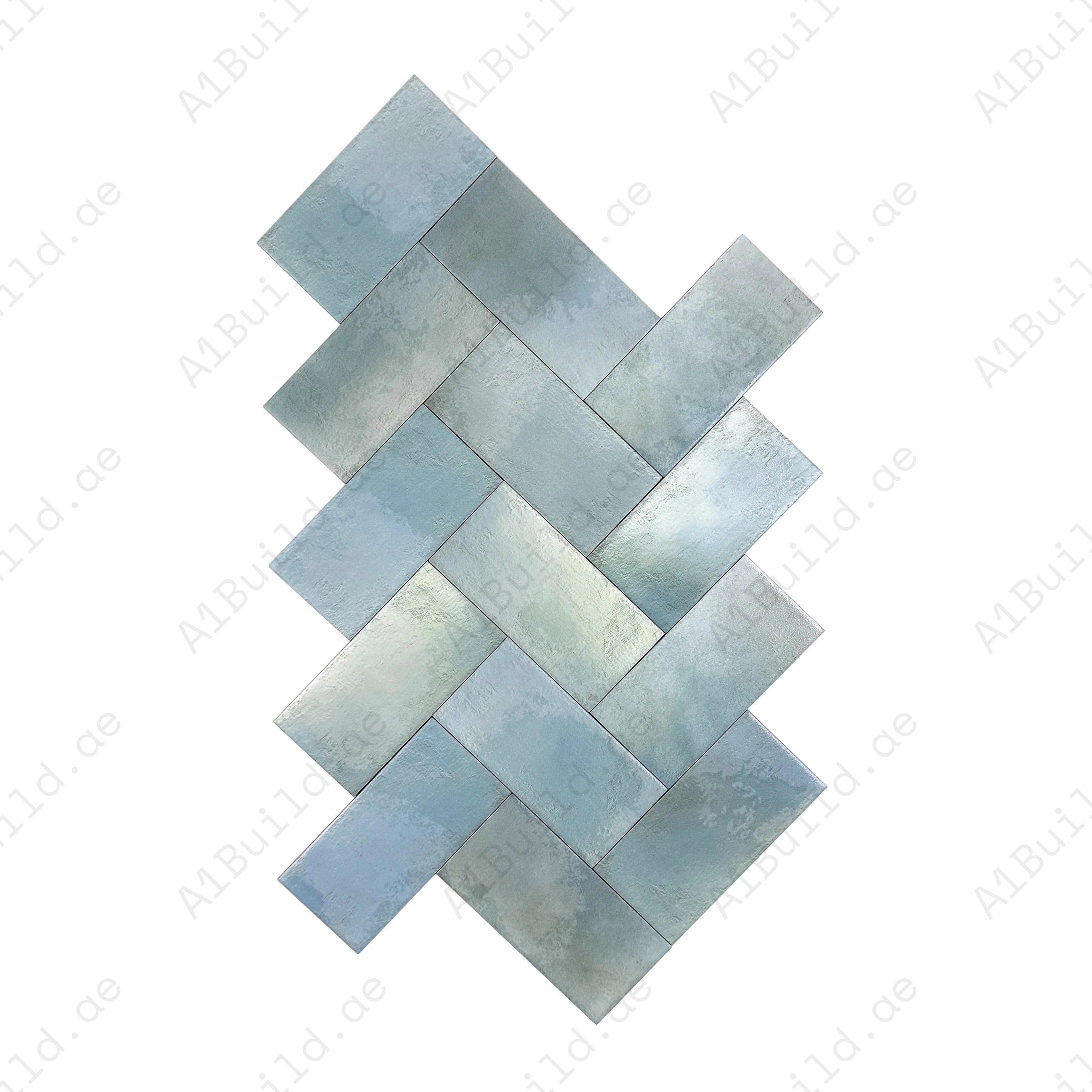 Seafoam Mint Matte Ceramic Artisanal Tile