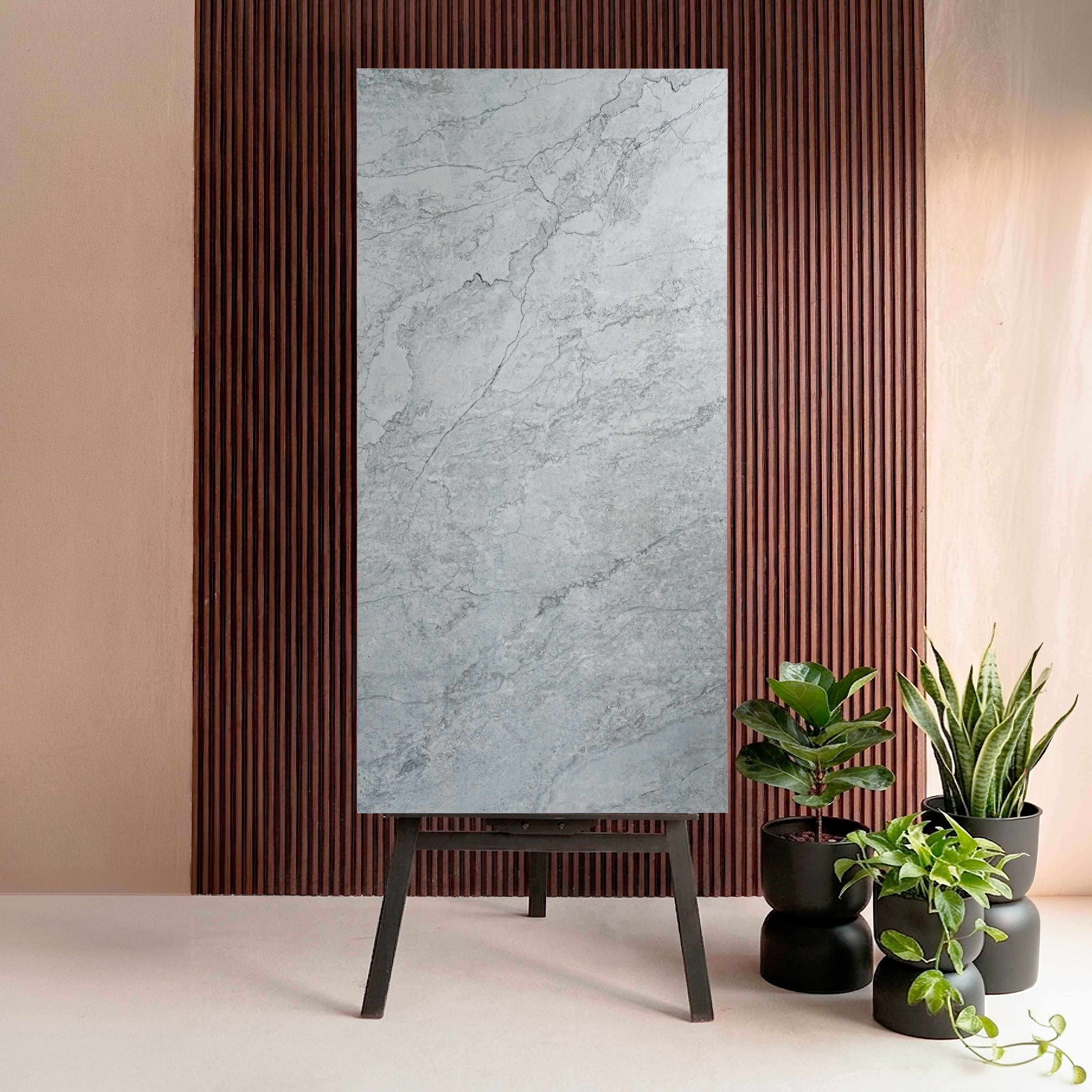 Onido Dark Grey Tiles 60x120cm - Carving Matt Finish for Interiors
