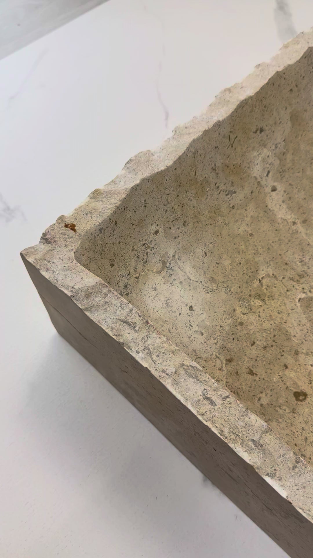 Enhance your bathroom with the Marble Muse Classic Beige Polished Rectangle Wash Basin, crafted from premium marble for timeless beauty and elegant style.