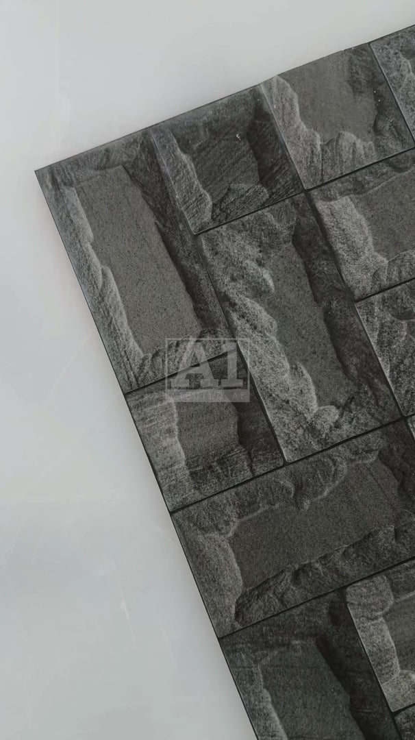 LIME STONE NERO 3D Matt 30x60cm Ceramic Indoor Outdoor Walls Ttile