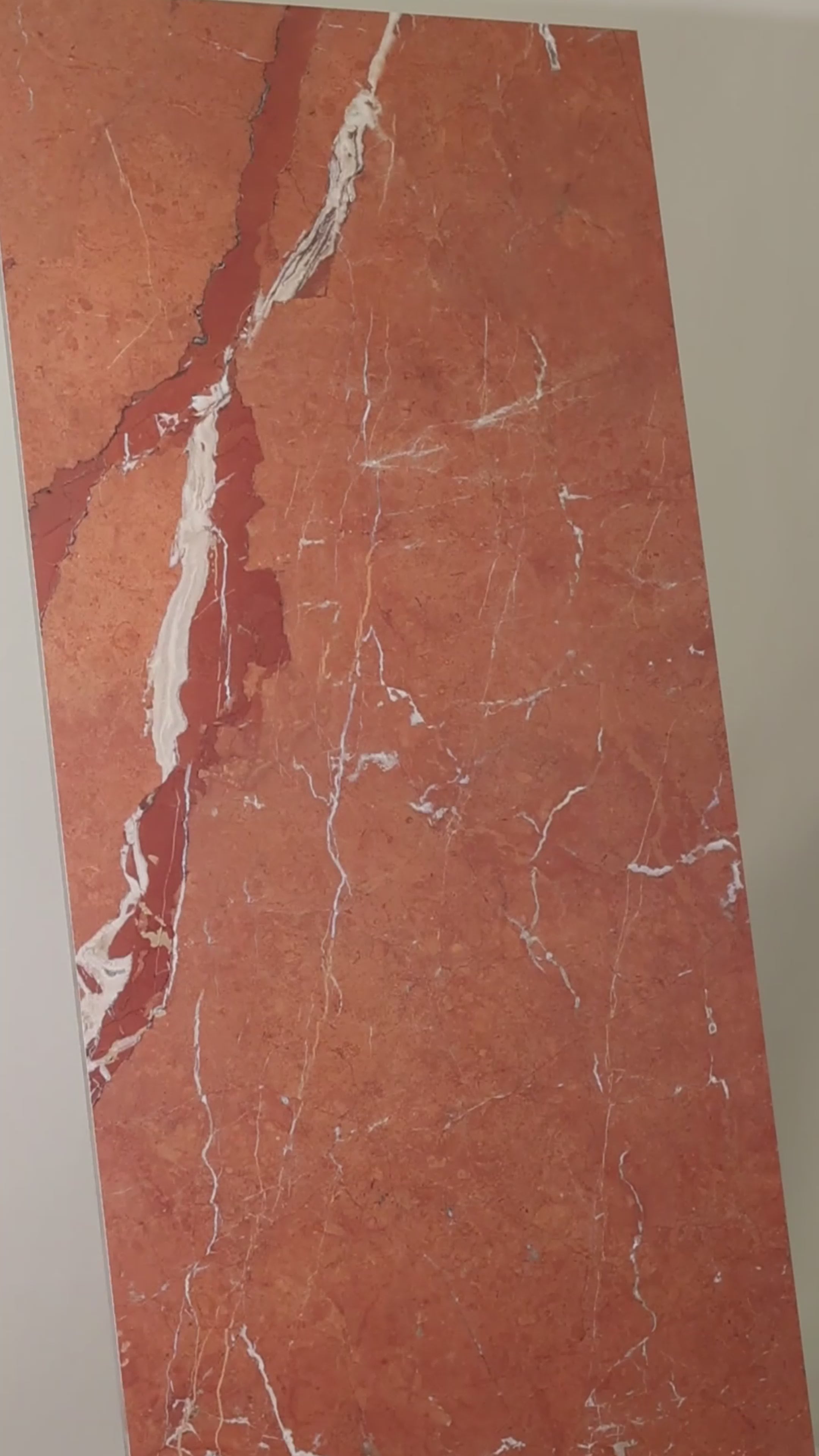 Edina Brick Red Porcelain Tile 60x120cm with Mould Tech Matt finish. Durable 9mm tile, modern design, perfect for walls and floor