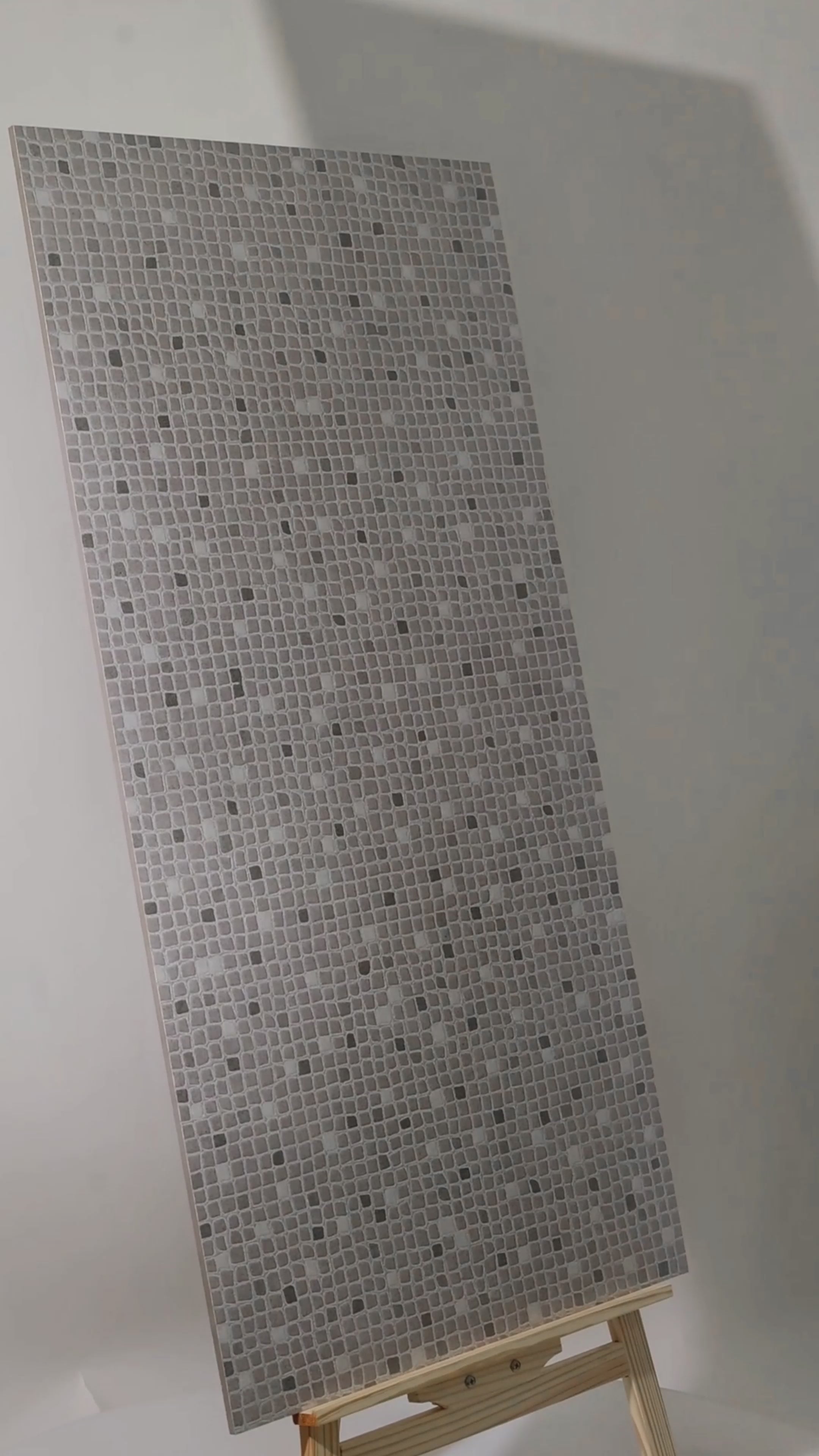 Motif Grey Porcelain Tile 60x120cm with Crafttech finish. Durable 9mm thick tile for walls and floors. Stylish, modern.