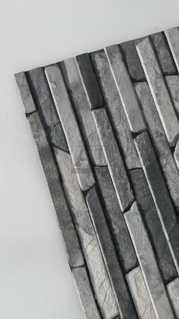 Stepstone Grey – Structured Ceramic Indoor Outdoor Wall Tile