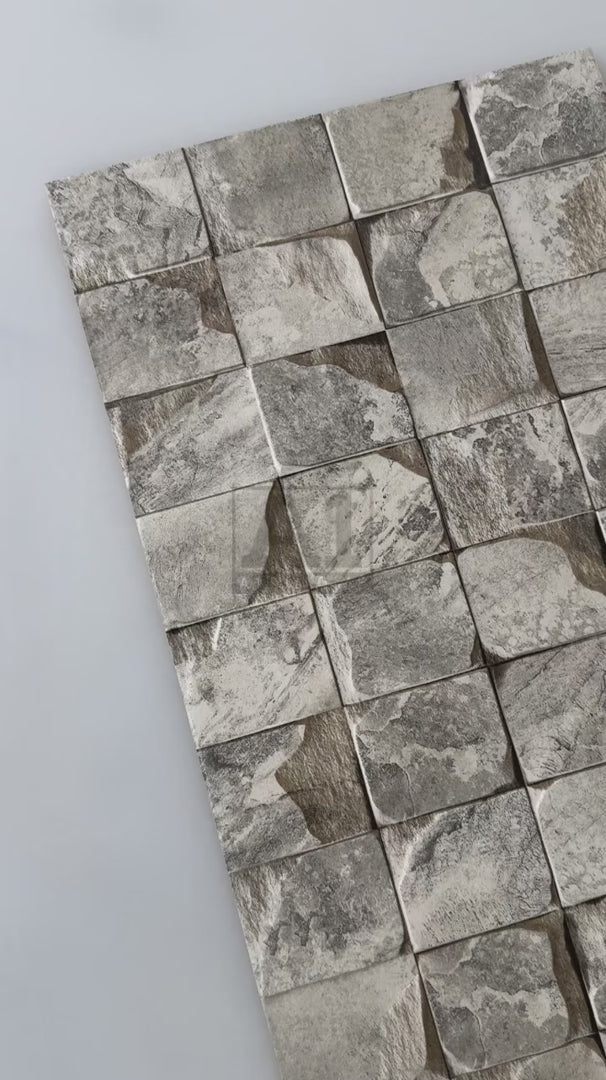 CREMA ROCK GRID 30X60CM 09MM CERAMIC INDOOR OUTDOOR WALLS TILE