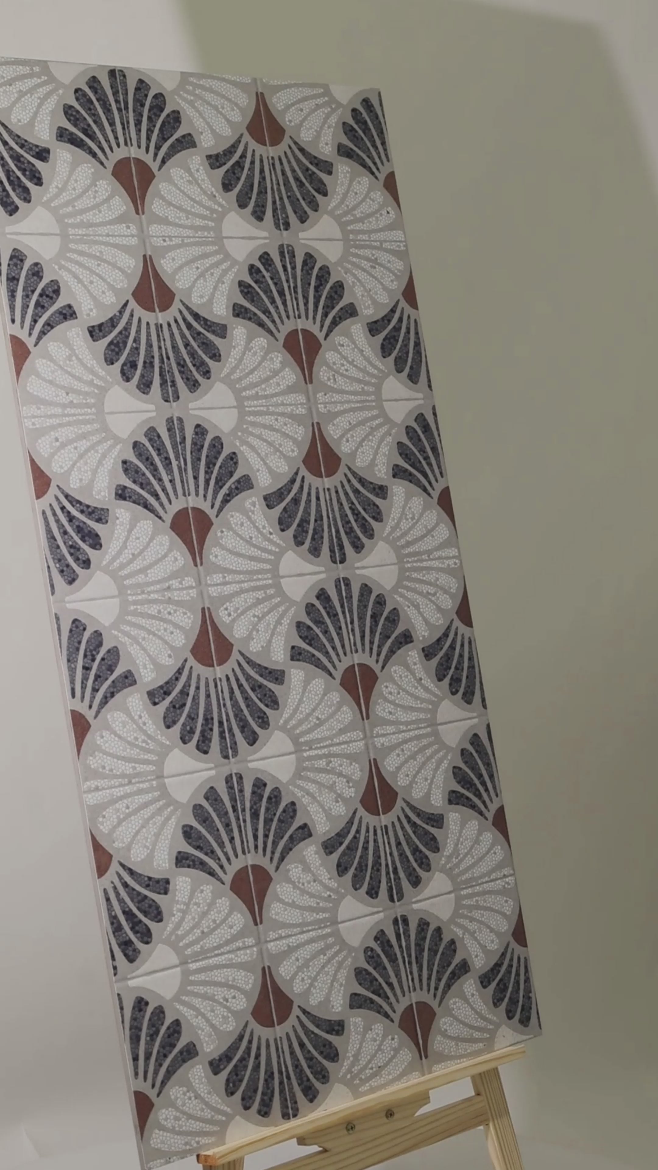 Mosaican Grey Porcelain Tile 60x120cm with Glitter on Matt finish. Premium 9mm thickness, stylish and durable.