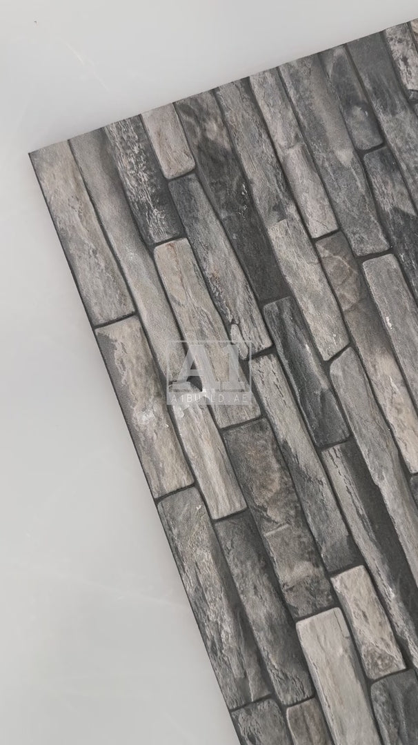 AL GRIS 3D Matt 30x60cm Ceramic Indoor Outdoor Wall Tile